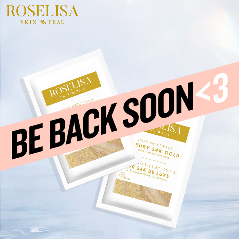 roselisa jelly sheet mask 24k gold 1 piece