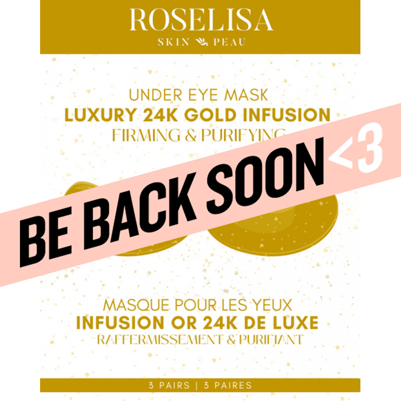 roselisa under eye mask 24k gold 3 pack