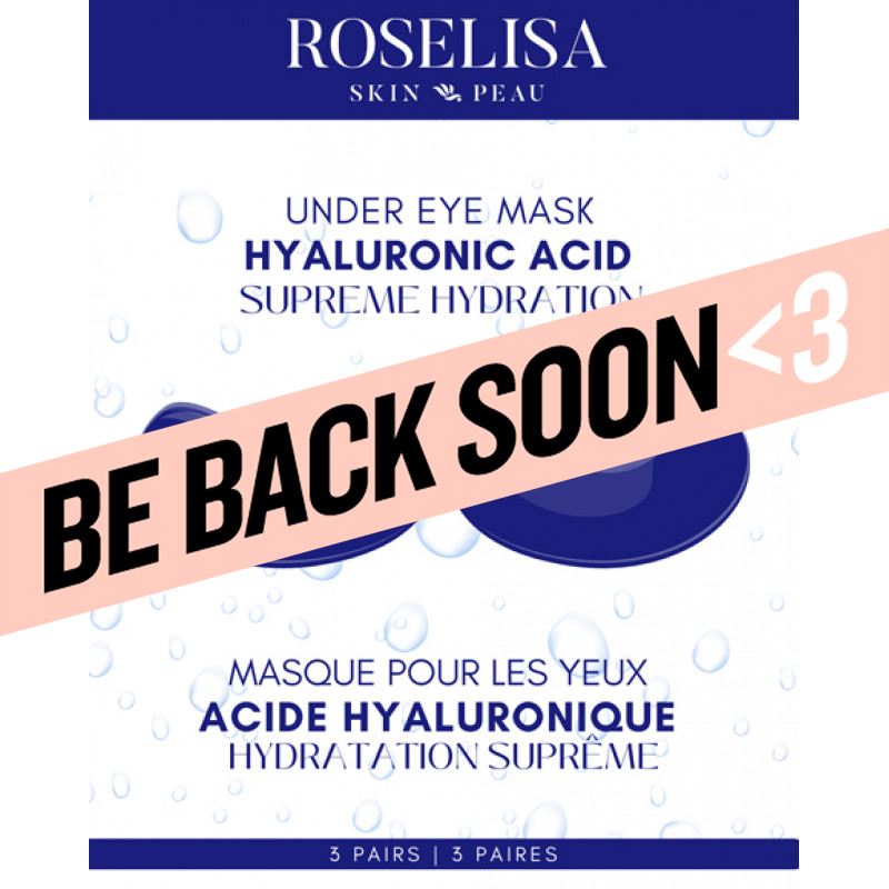 roselisa under eye mask hyaluronic acid 3 pack