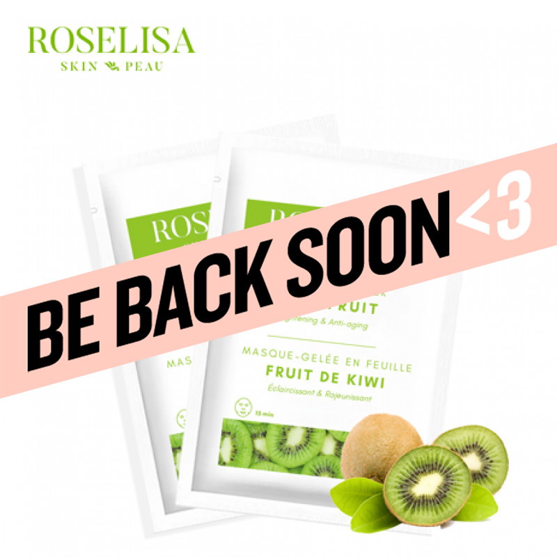 roselisa jelly sheet mask kiwi fruit 10 piece