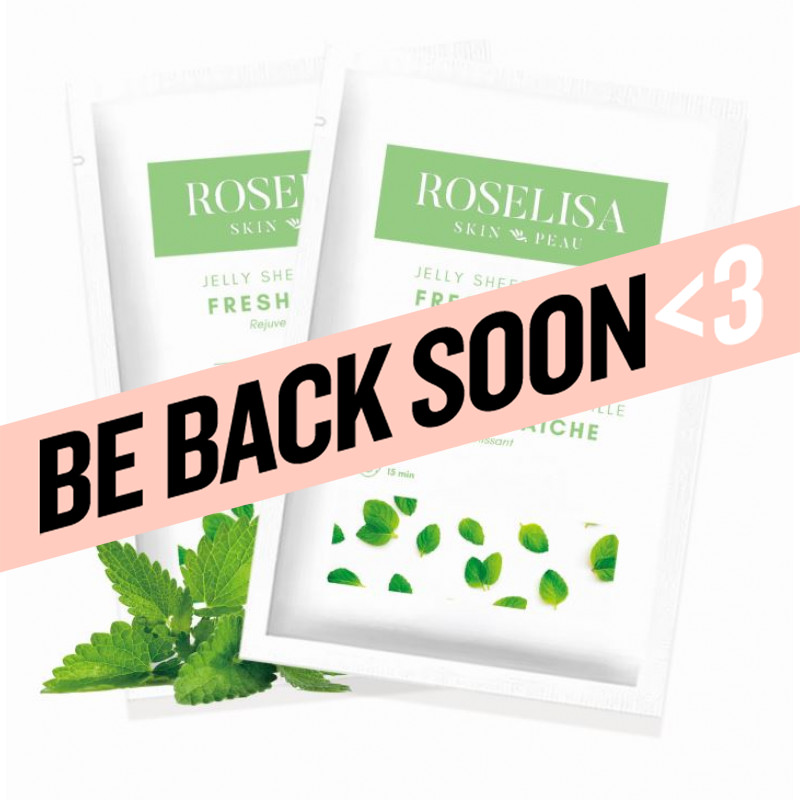 roselisa jelly sheet mask fresh mint 10pc