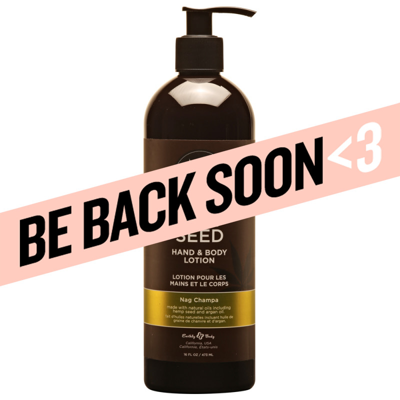 hemp seed hand & body lotion nag champa 16oz