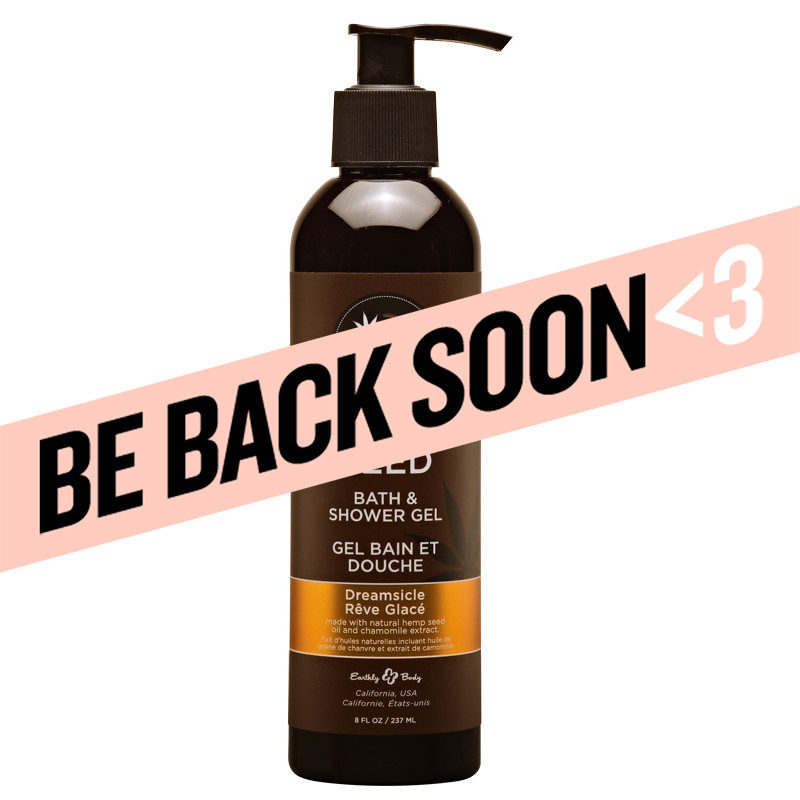 hemp seed bath & shower gel dreamsicle 8oz