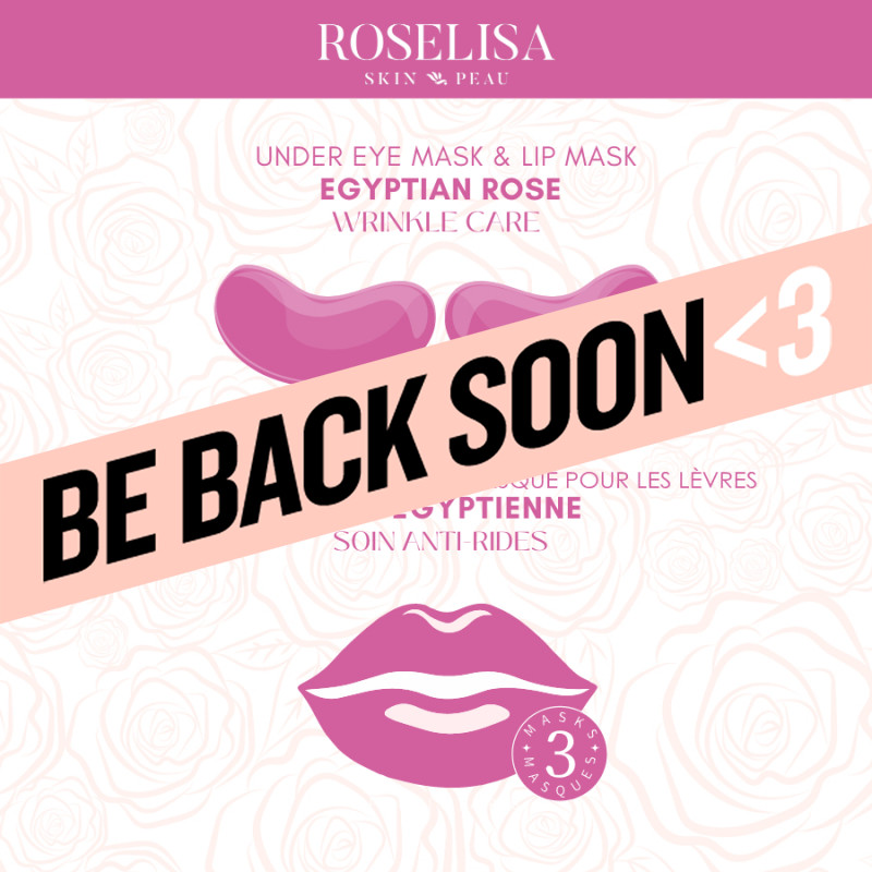 roselisa egyptian rose lip and eye mask combo pack 6pc