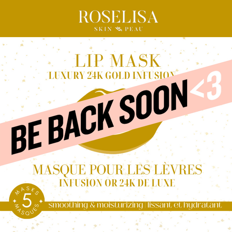 roselisa 24k gold lip mask 5pc