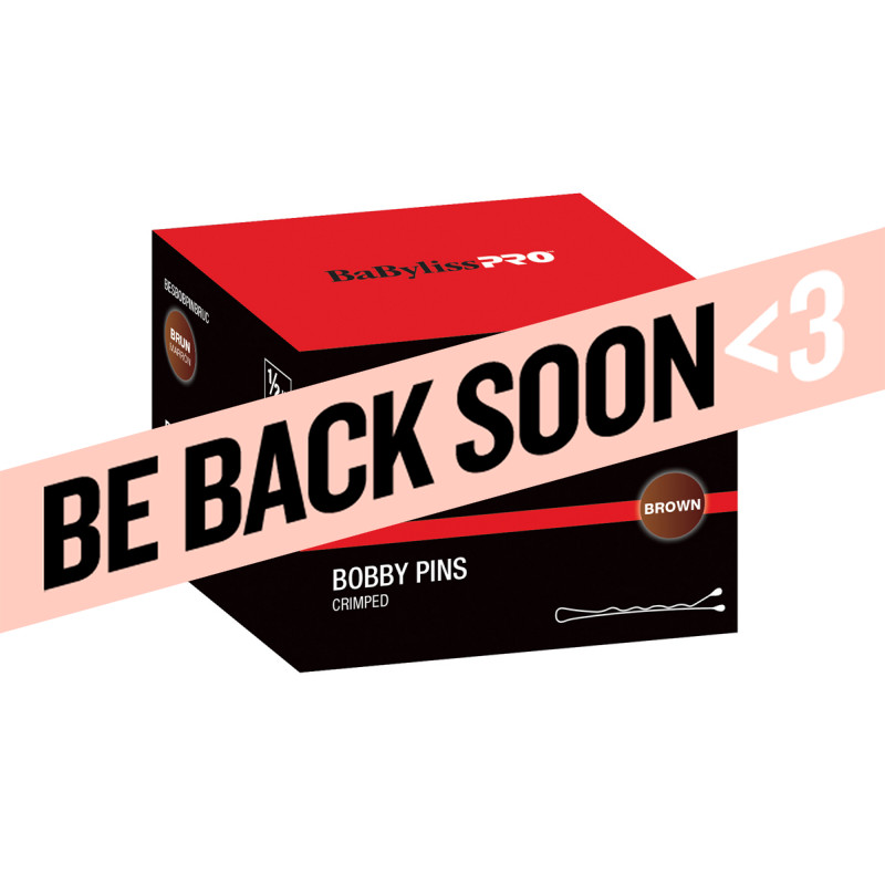 babylisspro bobby pins brown 2” crimped 1/2lb # besbobpinbruc