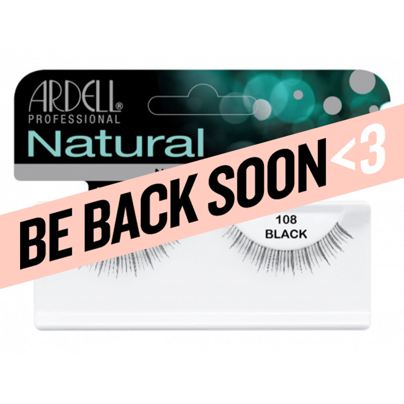 ardell natural lashes black #108