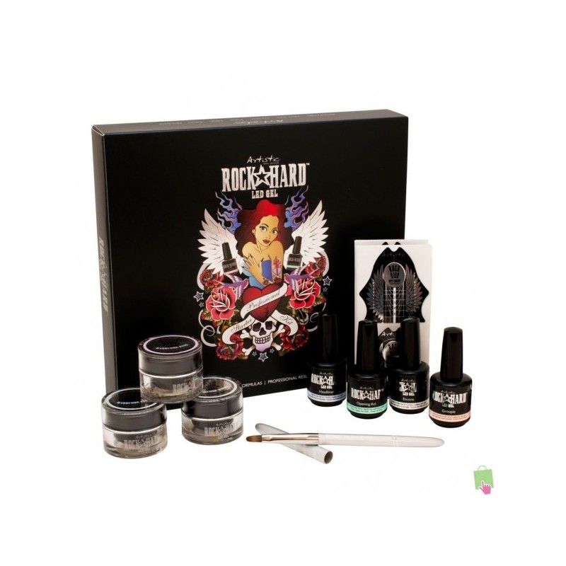 artistic rock hard gel starter kit