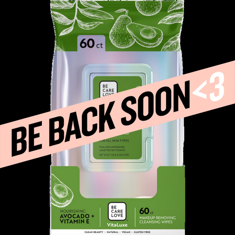 bcl vitaluxe nourishing makeup cleansing wipes 60pc