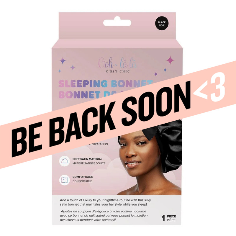 aria black sleeping bonnet 1pc