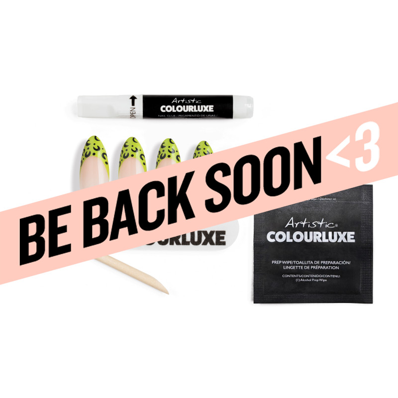 artistic colourluxe press-on tips spotty hottie