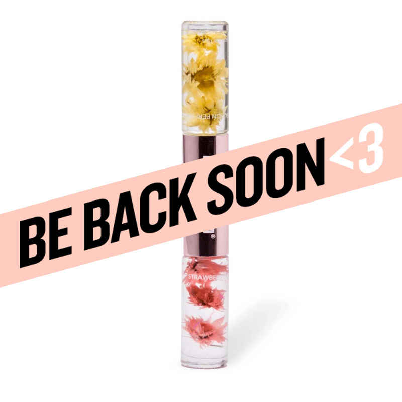 blossom glam squad strawberry lip gloss / honey jasmine perfume oil