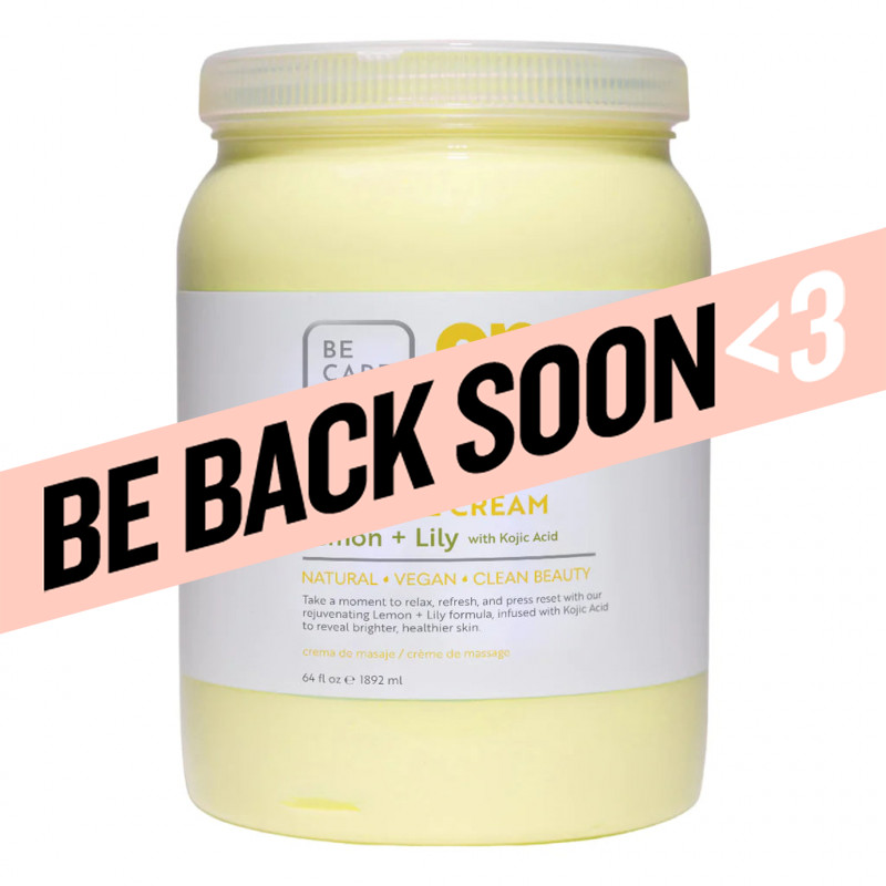 bcl spa brightening lemon & lily massage cream 64oz 