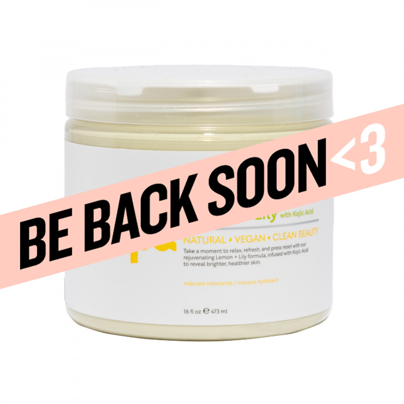 bcl spa brightening lemon & lily moisture mask 16oz 