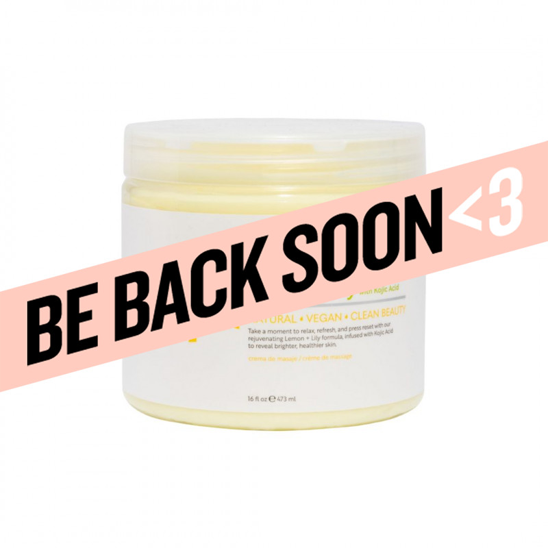 bcl spa brightening lemon & lily massage cream 16oz