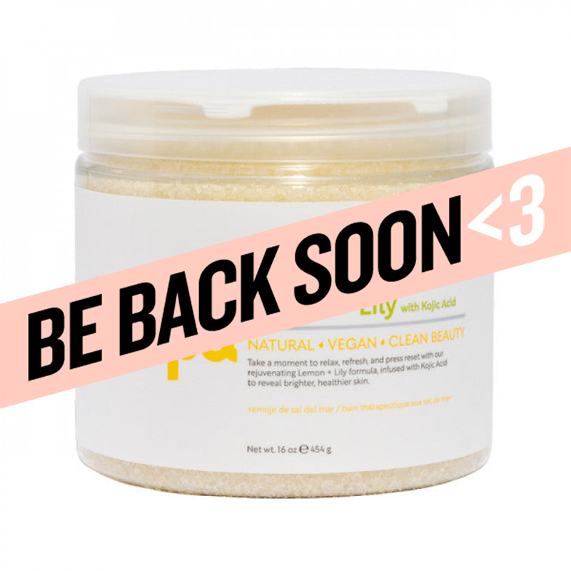 bcl spa brightening lemon & lily dead sea salt soak 16oz 