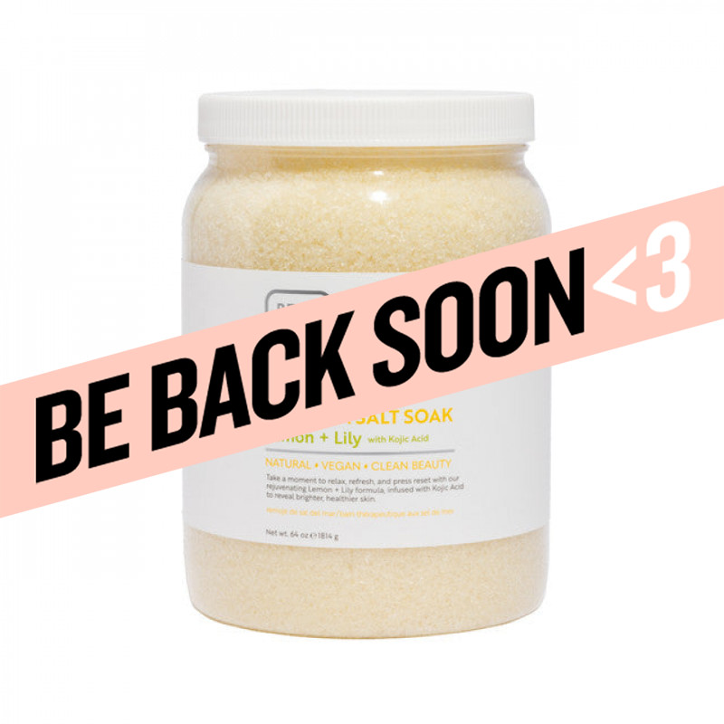 bcl spa brightening lemon & lily dead sea salt soak 64oz 