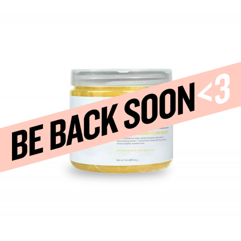 bcl spa brightening lemon & lily sugar scrub 16oz 