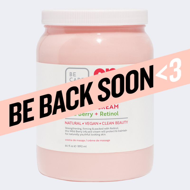 bcl spa wildberry + retinol massage cream 64oz