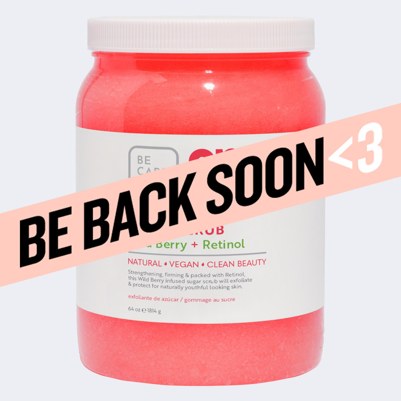 bcl spa wildberry + retinol sugar scrub 64oz