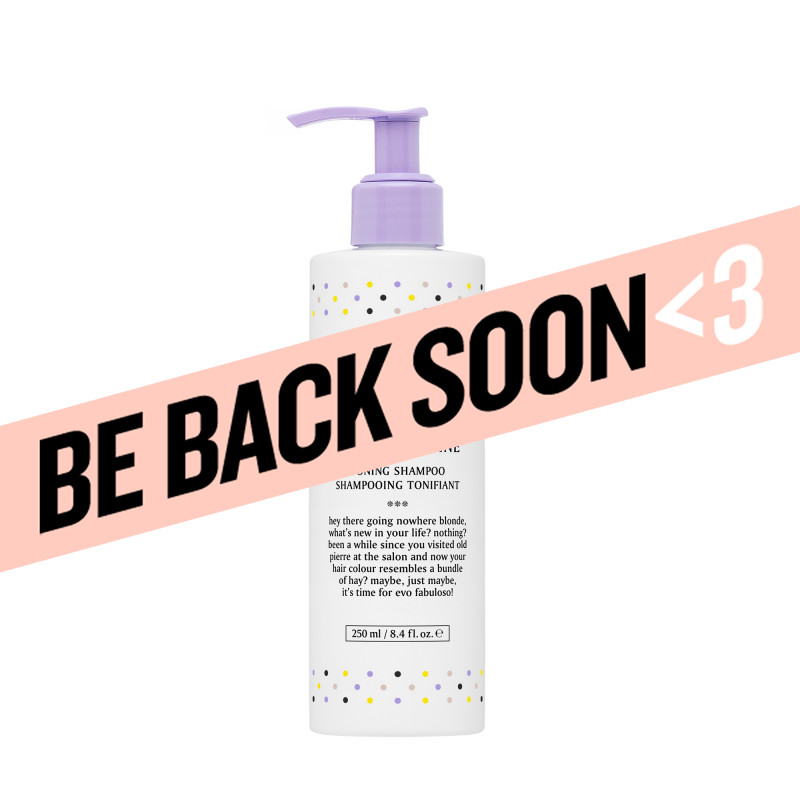 evo fabuloso platinum blonde toning shampoo 250ml