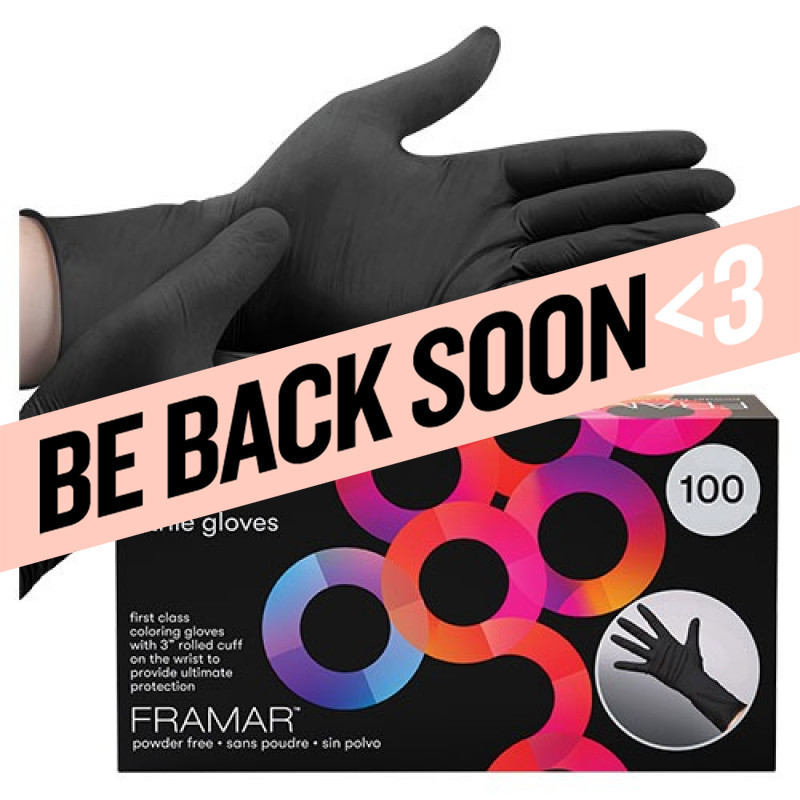 framar black mamba nitrile gloves - 100pc (extra strength) medium