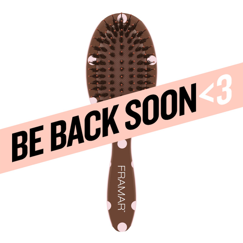 framar chocolate polka dots mini polish brush 1pc