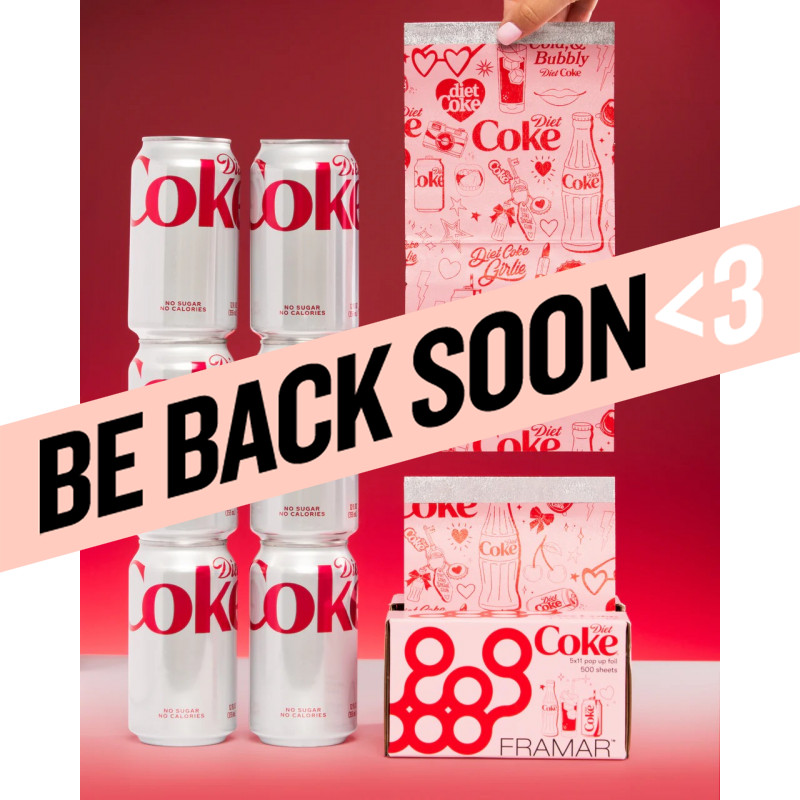 framar diet coke 5x11 pop up foil 500pc