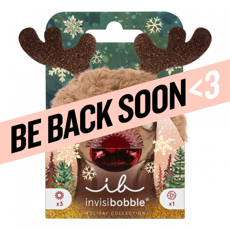 invisibobble holiday red nose reindeer 4pc