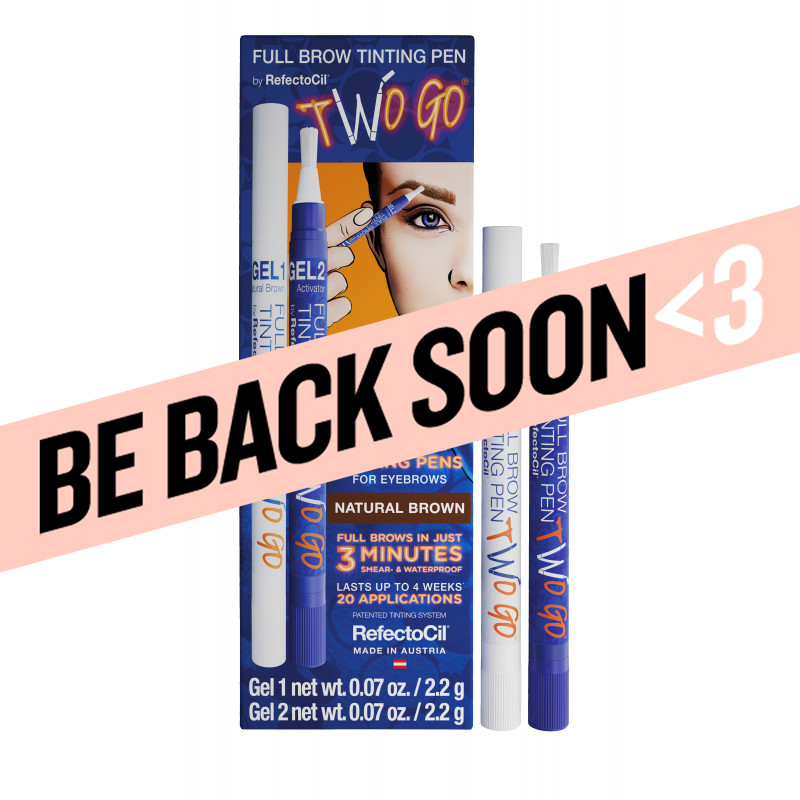 refectocil two go full brow tinting pen -  natural brown 2.2g