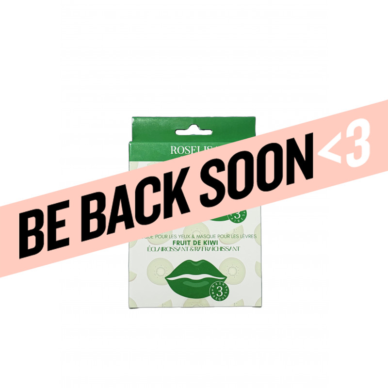 roselisa kiwi fruit lip and eye mask combo pack 6pc