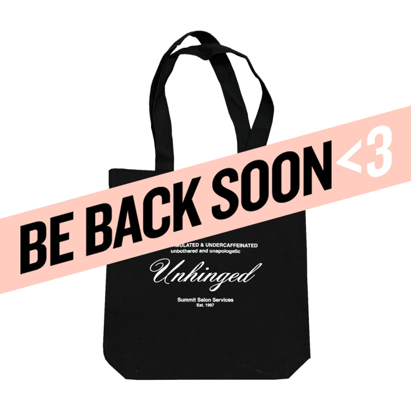 summit unhinged black tote