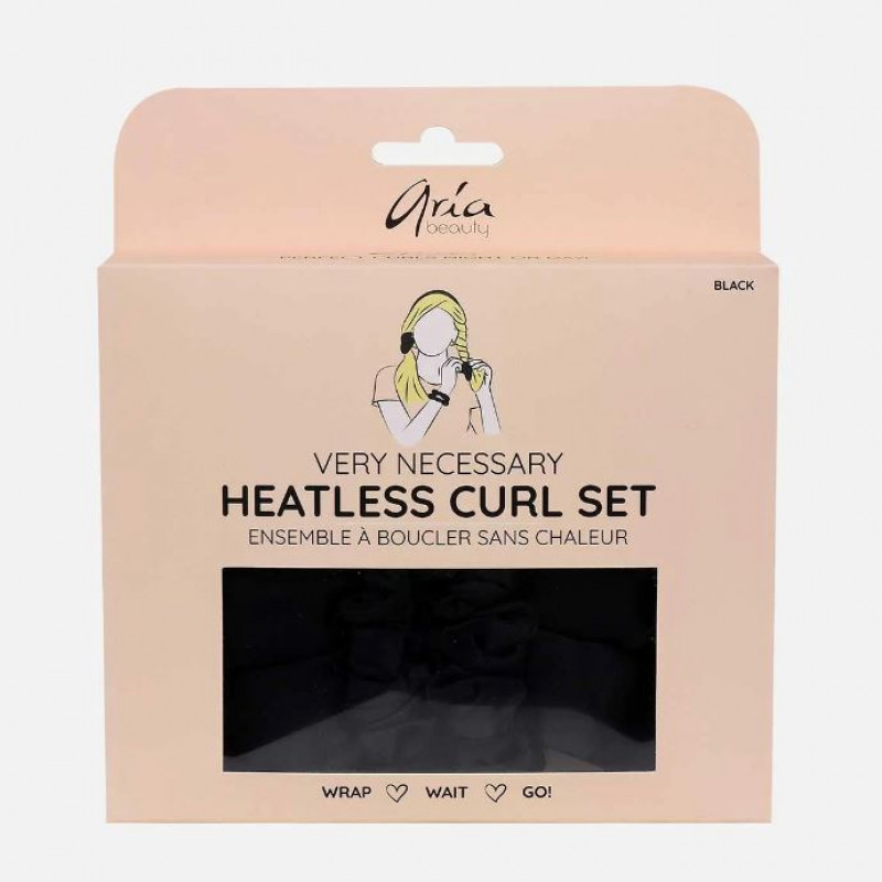 aria very necessary heatless curl set black