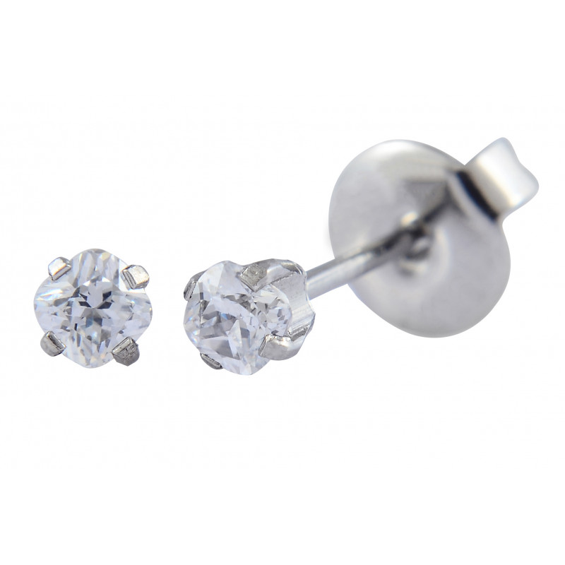 pro-pierce ss 3x3mm cz square clear (p125)