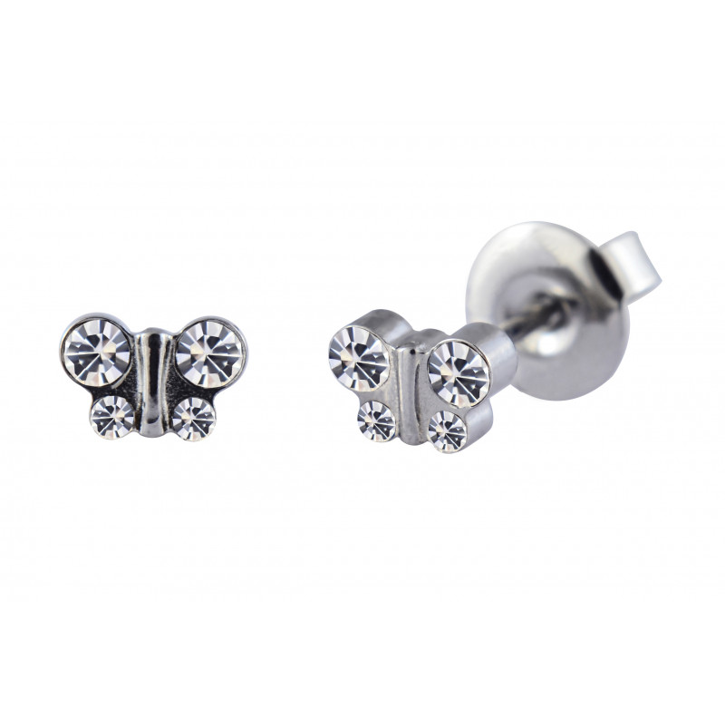 pro-pierce ss 6mm butterfly clear (p129)
