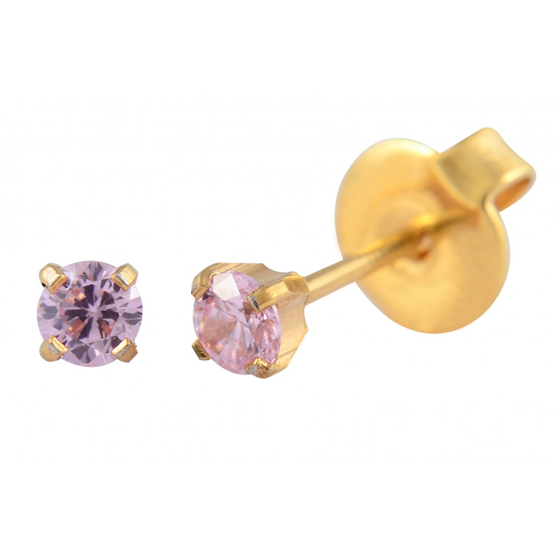 pro-pierce gp 3mm cz pink (p208)