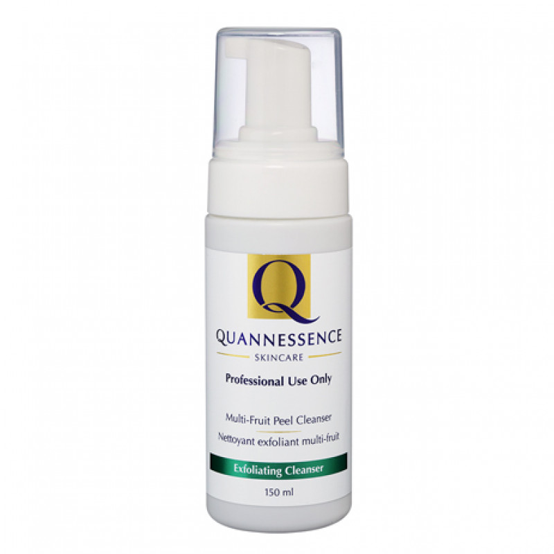 quannessence multi-fruit peel cleanser 10% 150ml professional use only