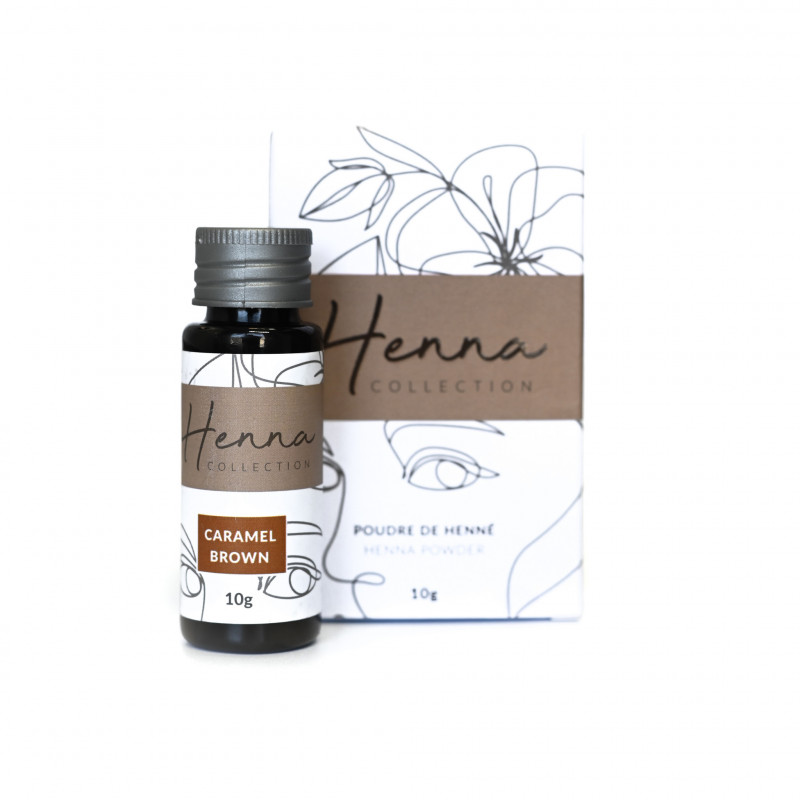 roselisa henna brow powder caramel brown 10g