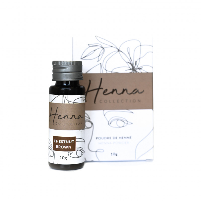 roselisa henna brow powder chestnut brown 10g