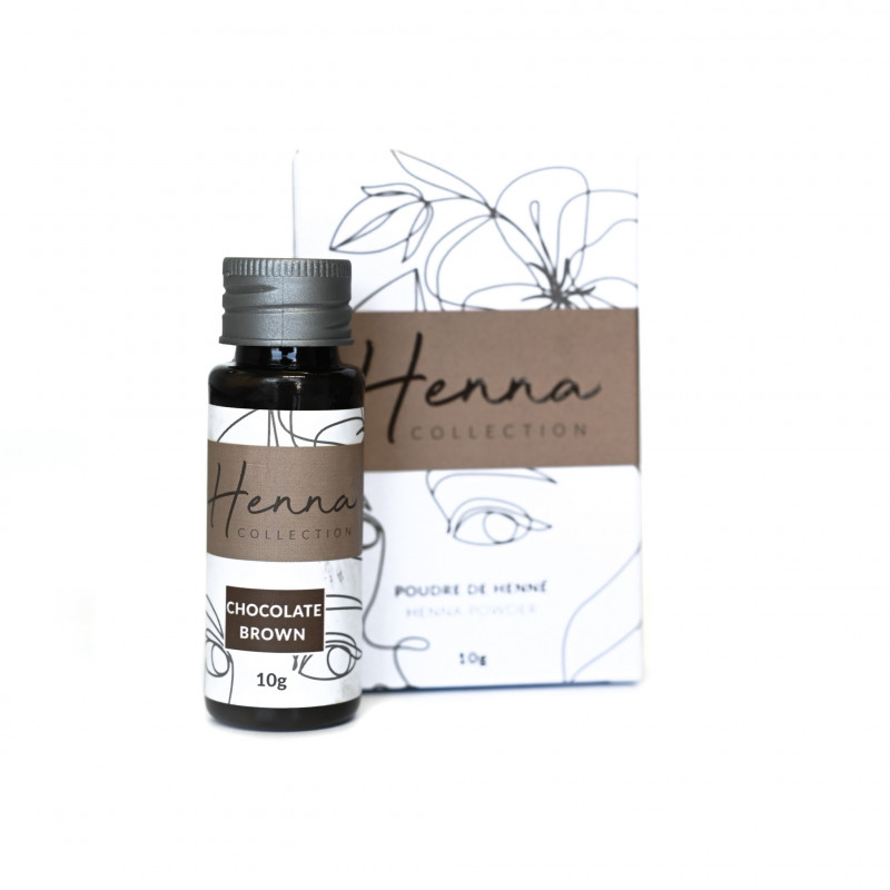 roselisa henna brow powder chocolate brown 10g