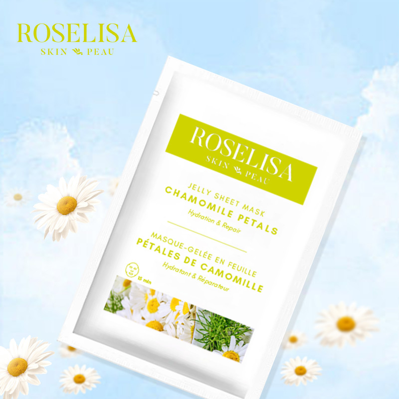 roselisa jelly sheet mask chamomile petals 1pc