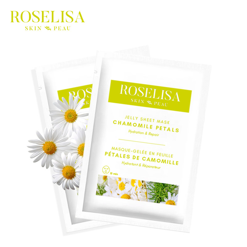 roselisa jelly sheet mask chamomile petals 10 piece