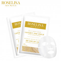 roselisa jelly sheet mask 24k gold 10pc