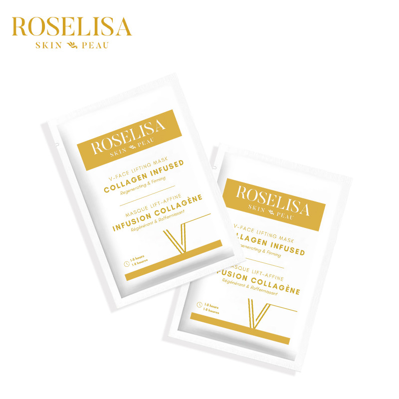 roselisa v collagen sheet mask 10 piece