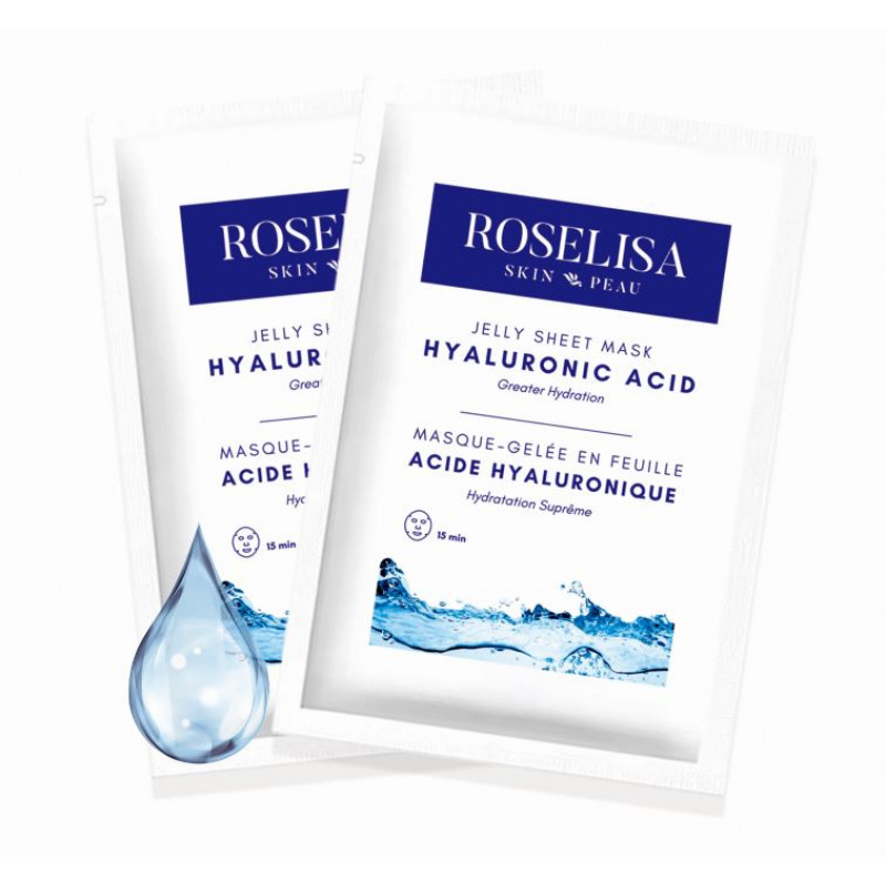 roselisa jelly sheet mask hyaluronic acid 10pc