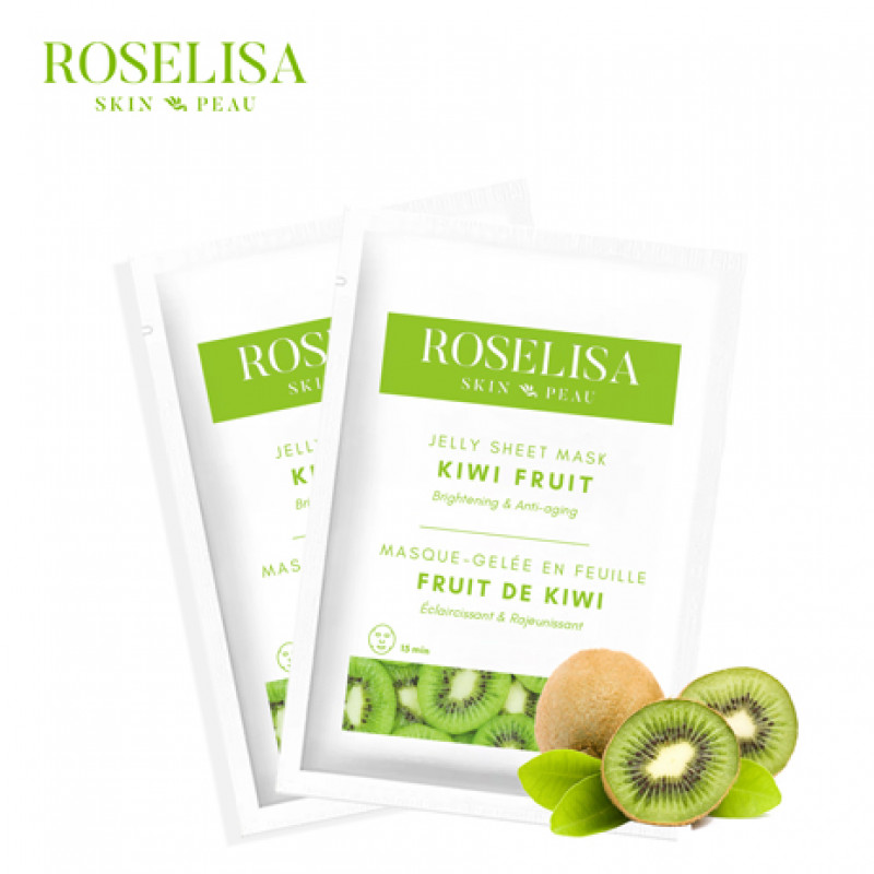 roselisa jelly sheet mask kiwi fruit 10pc