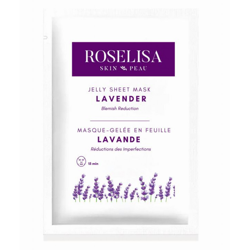 roselisa jelly sheet mask lavender 1 piece