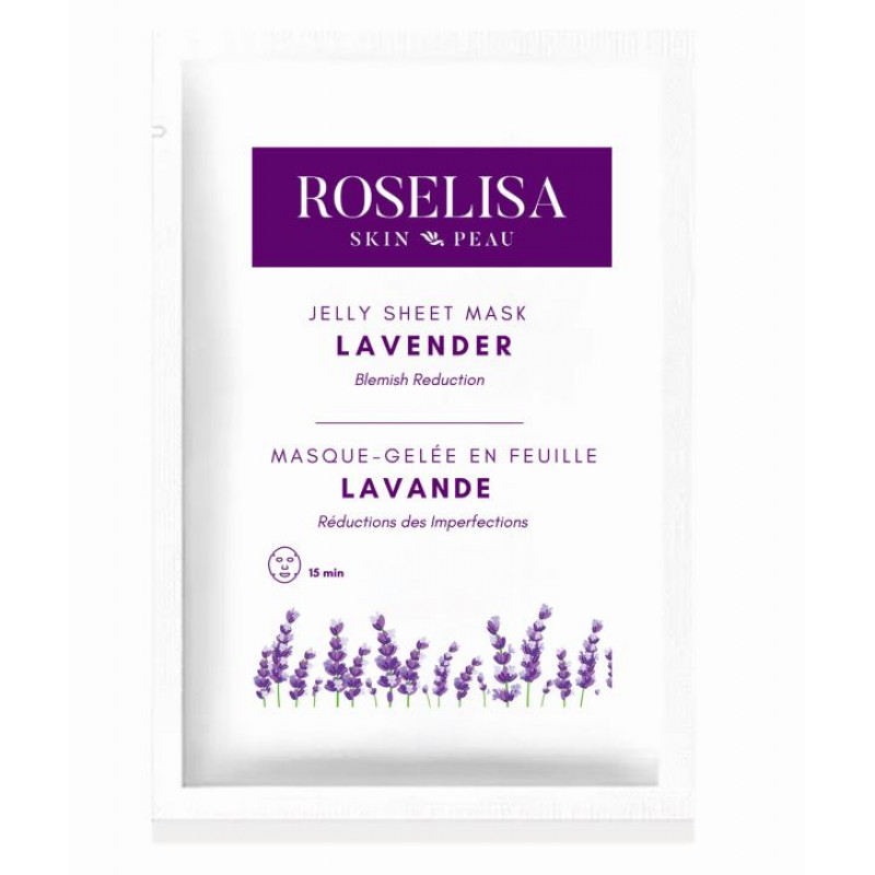 roselisa jelly sheet mask lavender 1pc