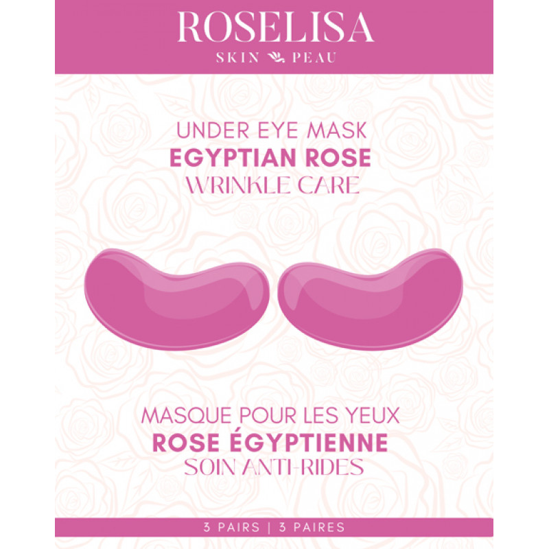 roselisa under eye mask egyptian rose 3 pack