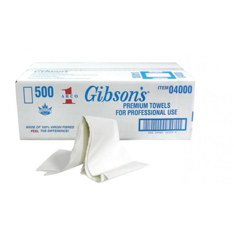 gibson's premium neck towels 500pc